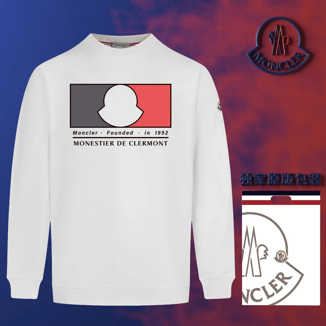 【 Quality】 【🎉 🎊】 【 MONCLER】【In Stock 】 🏅2024 New Arrival Premium 3D LOGO ， ， Premium ⚠️ ： 460 ， 21S 10S 26/2 1*1 ！ ， ， ， ， ， ！ Same Style ✔ Same Style： ❗ ✔【 Same Style， In Stock！】 ➡Size：S M L XL XXL ➡ ：Black White ⚠️Size Size